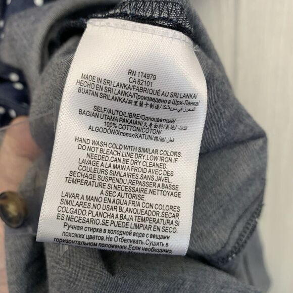 BCBGMAXAZRIA Navy Blue Puff Sleeve Polka Dot Dress Size Small NWT - Picture 6 of 6